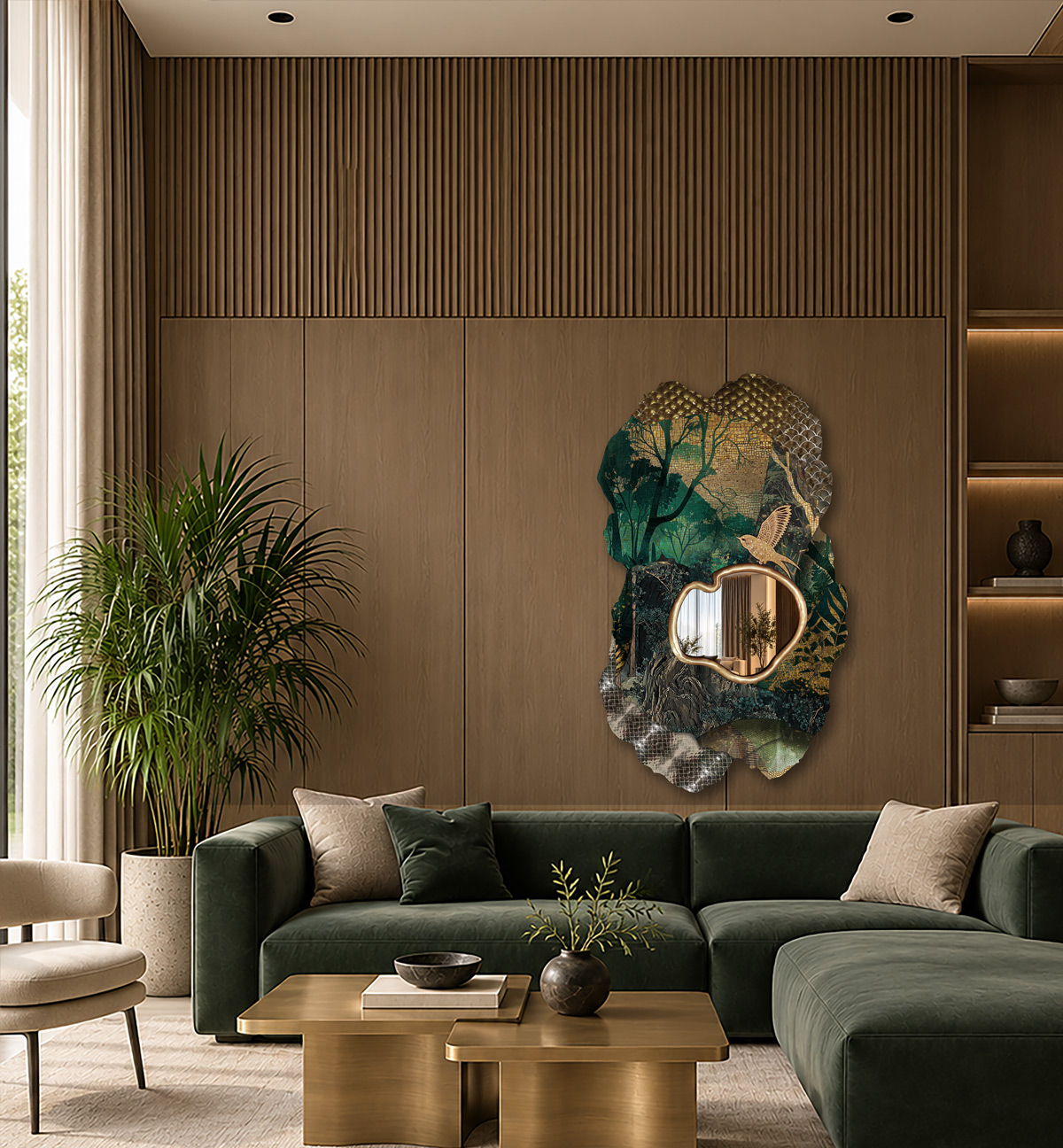 Light Through Leaves in a room
